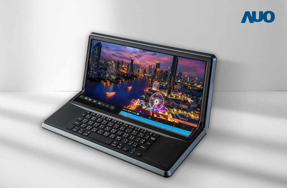 k8凯发(中国)14.6吋Micro LED折迭显示屏幕，搭配半径4mm的弯折绞炼，以及高画素、高亮度、高对比度的显示技术特点，即便在大视角下仍保有绝佳色相与亮度