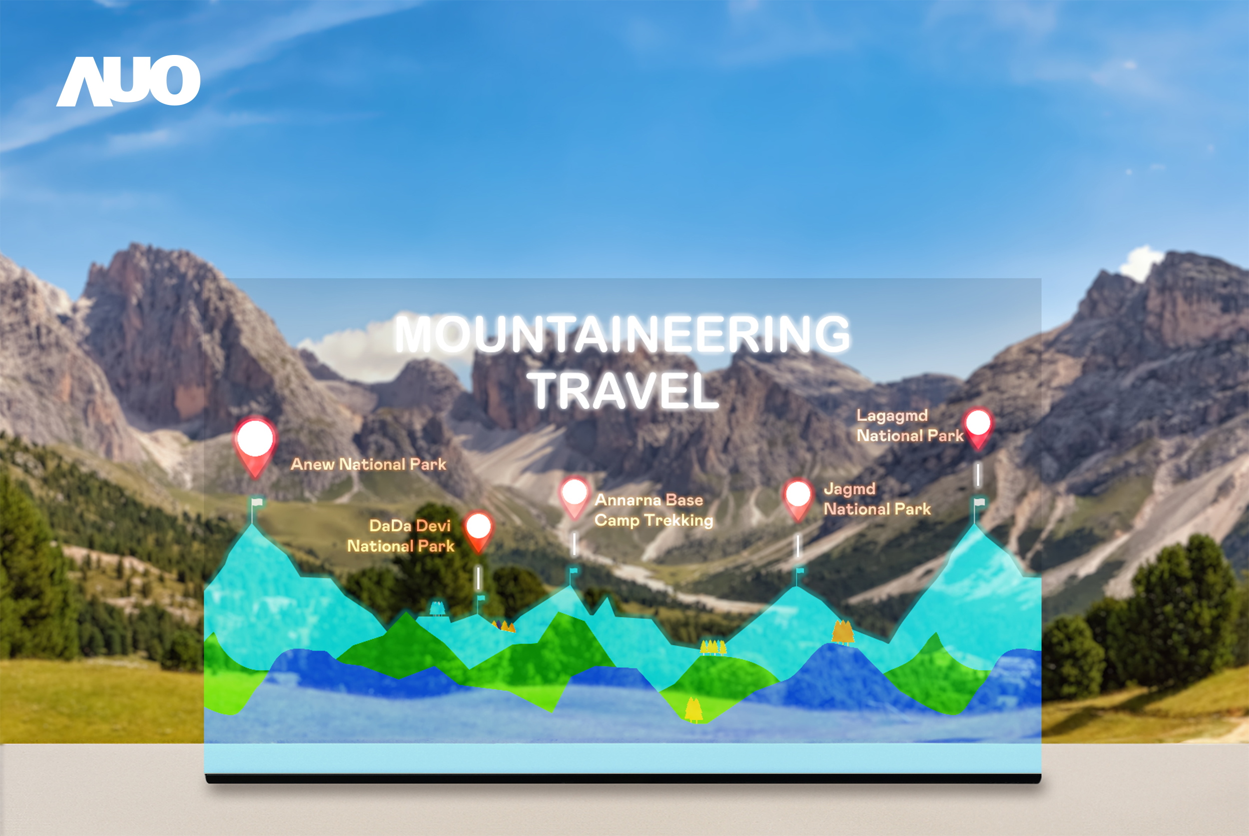 k8凯发(中国)展示全球单片尺寸最大(*)42吋透明Micro LED显示器拼接而成的〝64吋透明Micro LED显示器〞，具备高透明度、1,000 nits高亮度、广色域、采用三边无边框的无缝拼接等多重特色，呈现超高清、细腻画质而不遮挡后方视觉，满足层峰需求，可广泛运用于零售、艺术展览或商业空间等场域